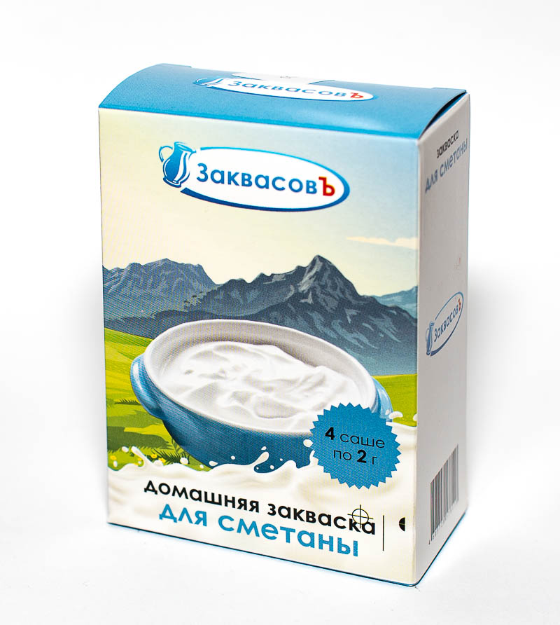 ЗаквасовЪ «Сметана»
упаковка 4 саше по 2 гр.
+ 1 саше в подарок!