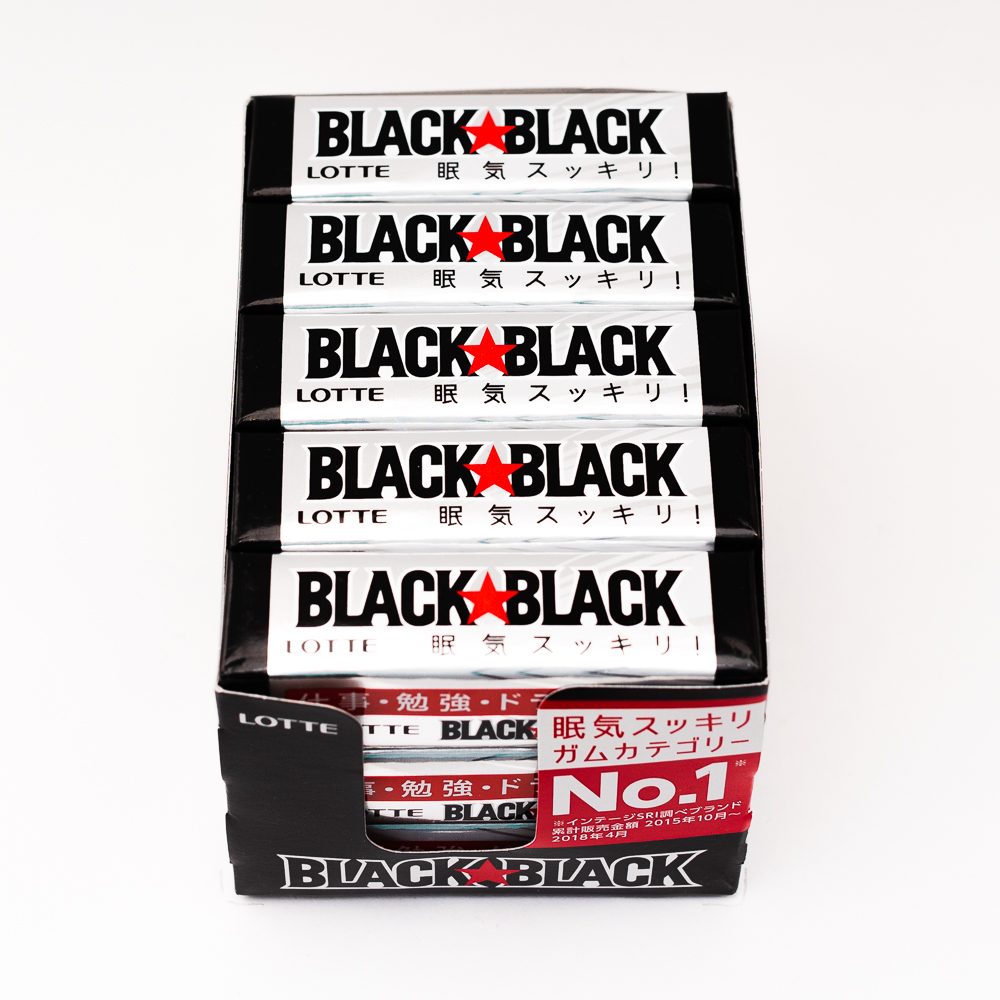 Жевательная резинка 
«LOTTE» BLACK BLACK GUM
блок из 15 уп. по 9 пластин
