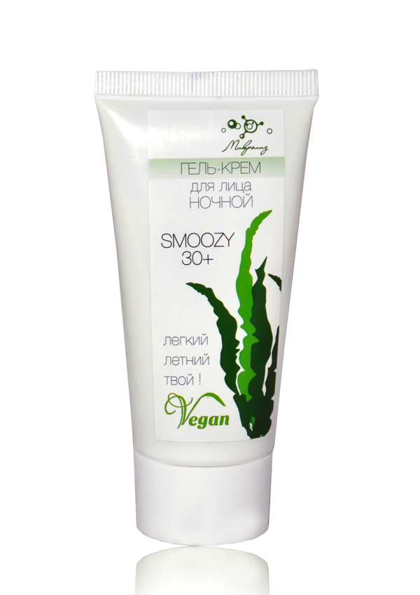 1.26. Серия Vegan для лица
НОЧНОЙ гель-крем
SMOOZY 30+, туба 50 мл
Оптовая цена от 3 шт.!
Предзаказ_сентябрь 2020 г.!